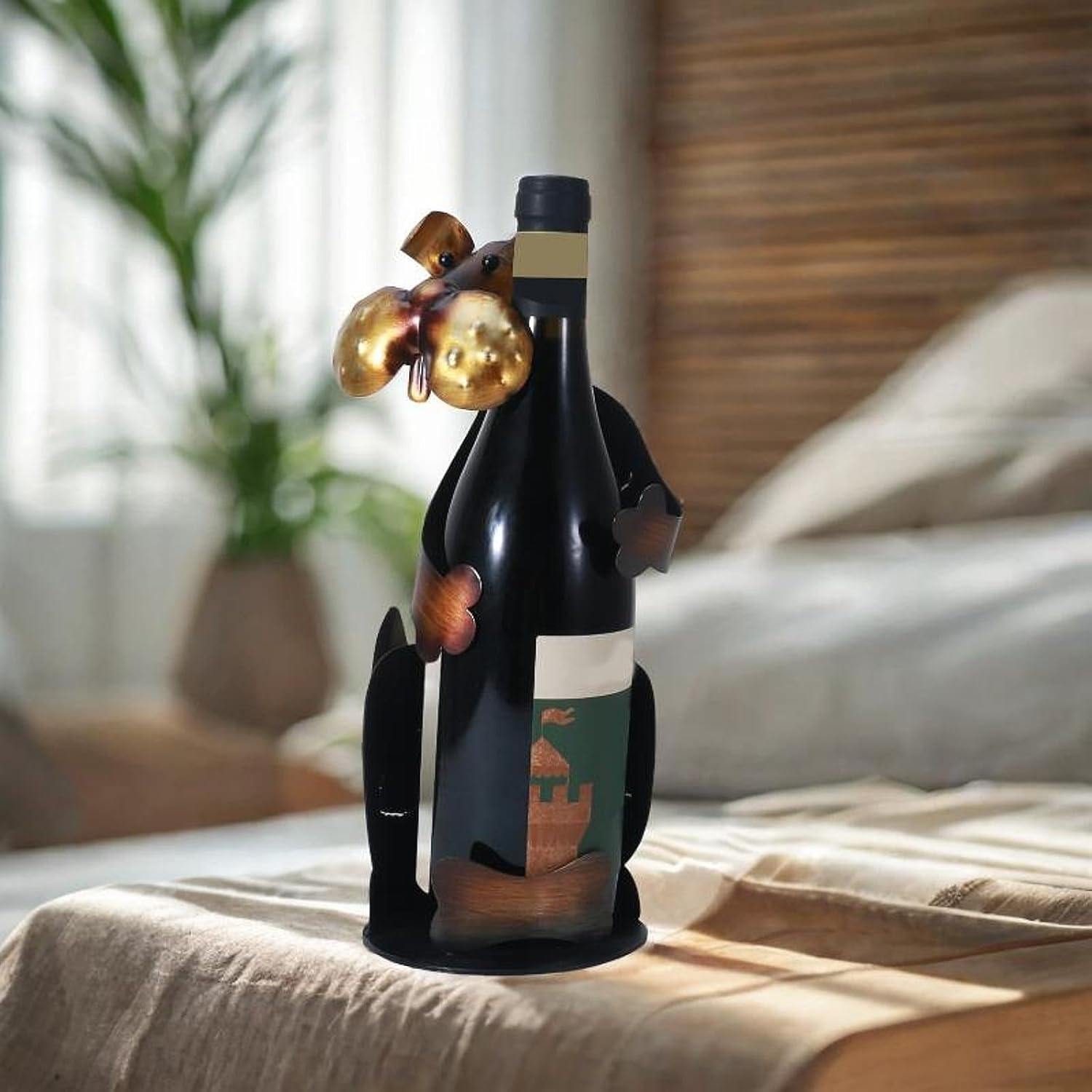 Yajuyi Dog Wine Rack Holder Storage Organizer