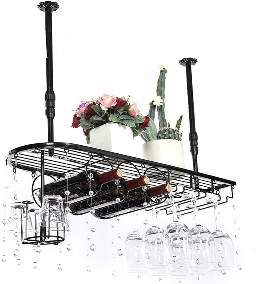 ZJDYDY Wall-Mounted Wine Rack with Adjustable Height 1