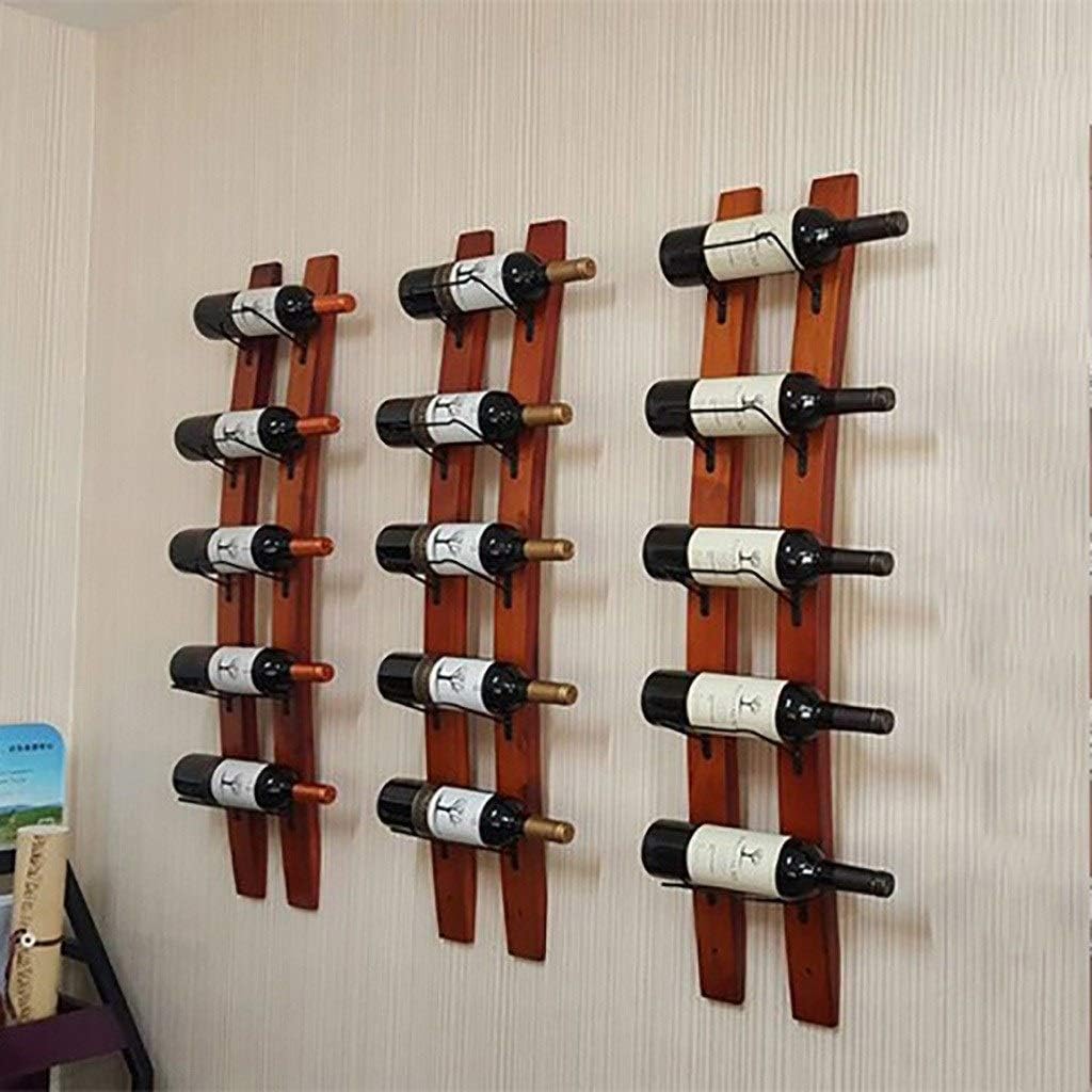 NZKW Wall Mounted Wine Rack 3pcs 5-15 Bottles Storage