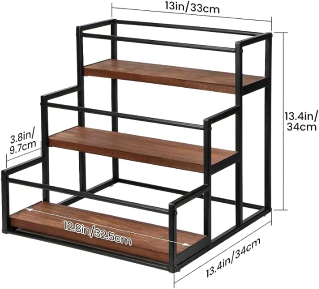 3 Tier Syrup Bottle Display Rack for Coffee Bar