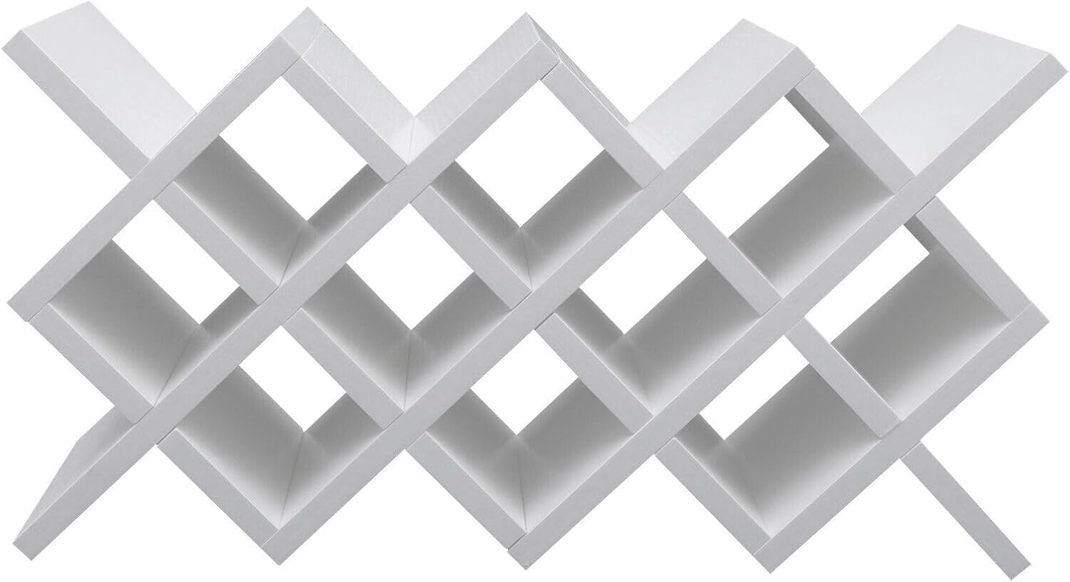 PiaoCaiYin Wall-Mounted Wine Rack 10 Grids