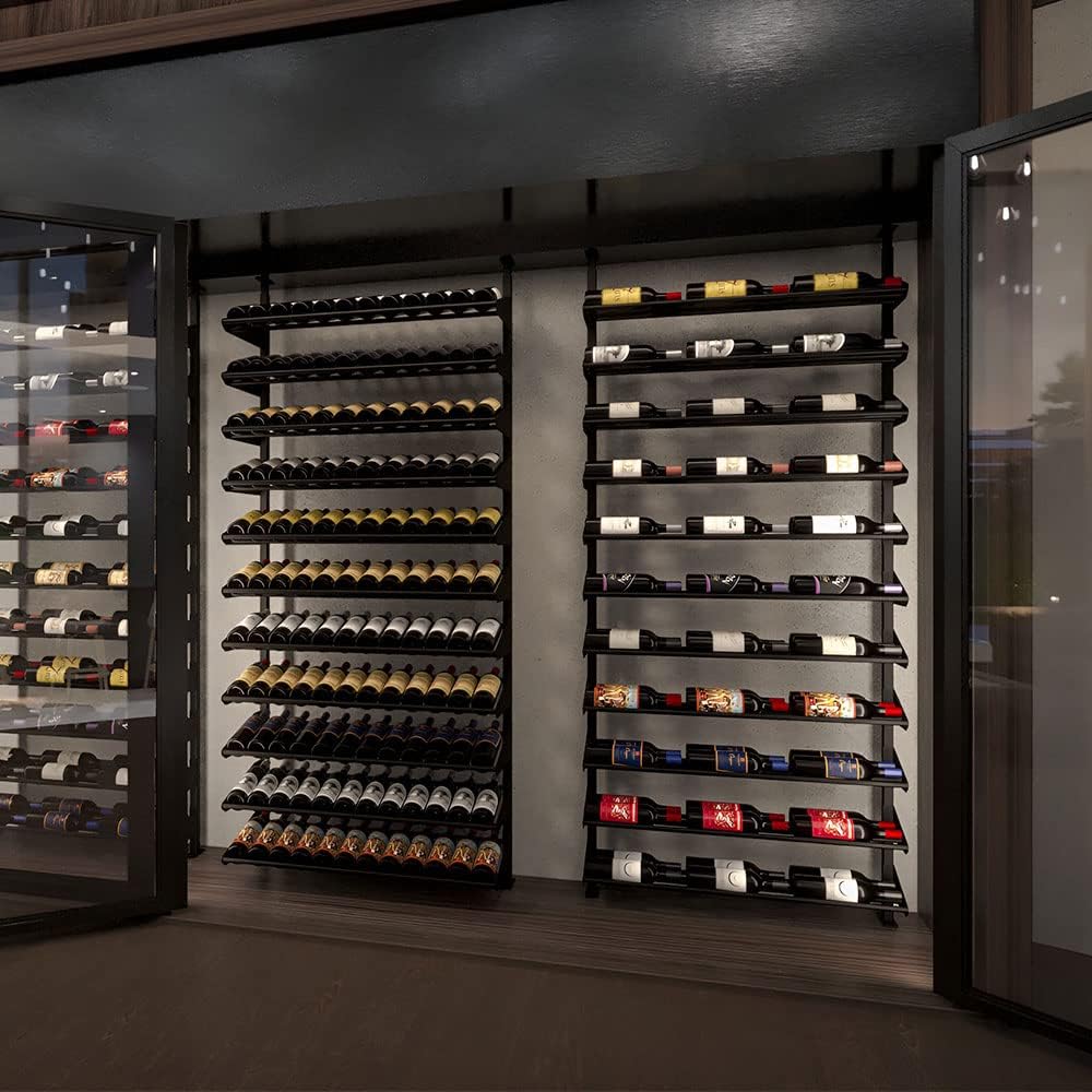 Ultra Wine Racks Showcase Horizontal Display - Black
