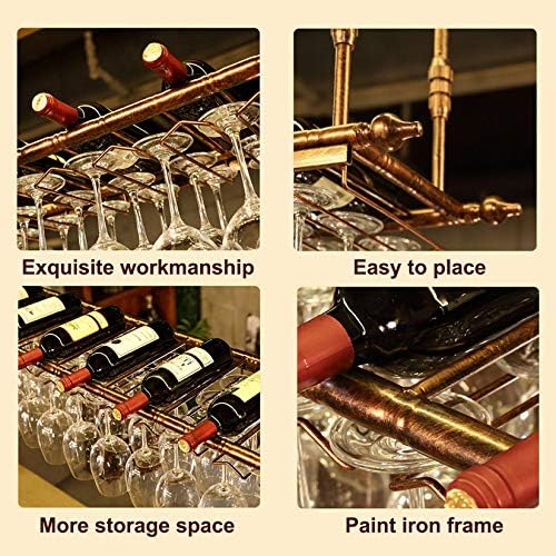 Industrial Wall-Mounted Wine Rack with Durable Steel Frame