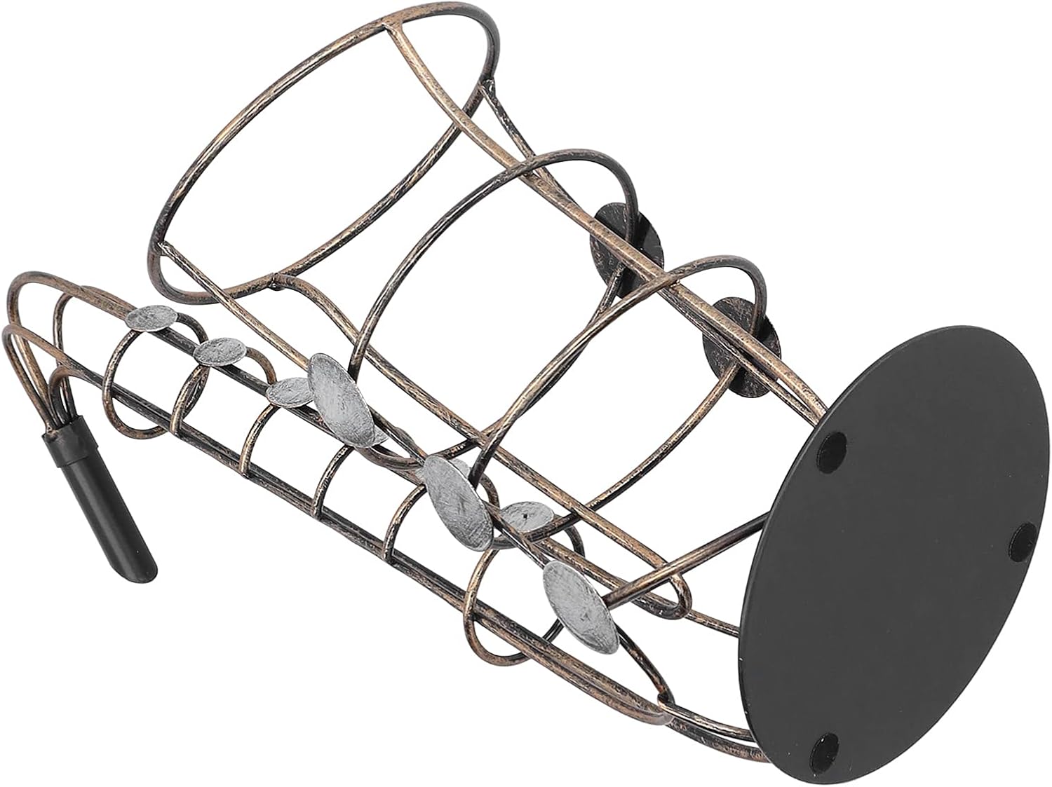 XPSSJMU Tabletop Wine Rack Metal Figurine Decor