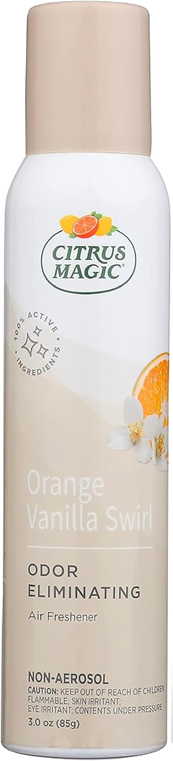 Citrus Magic Odor Eliminating Spray Orange-Vanilla 3-Ounce Pack of 3