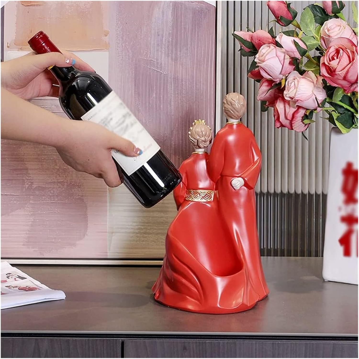 OXOAMP Freestanding Wine Rack Resin Display Stand