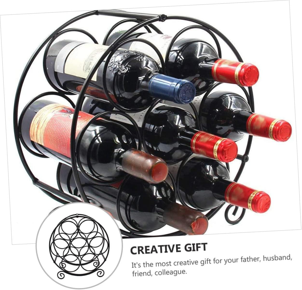 Cabilock Elegant Wine Rack for Home Decor