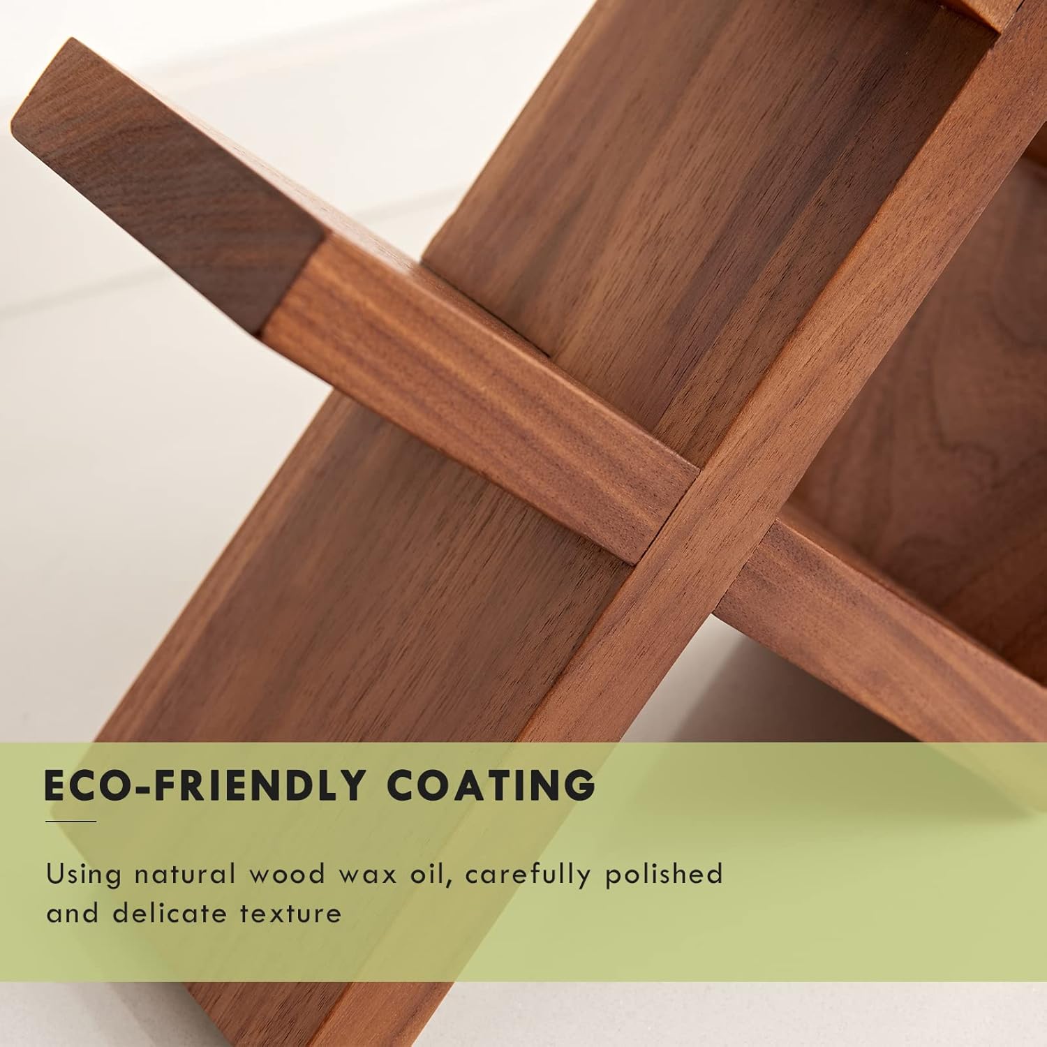 TRWISWDC Walnut Oak Wine Rack Free Standing