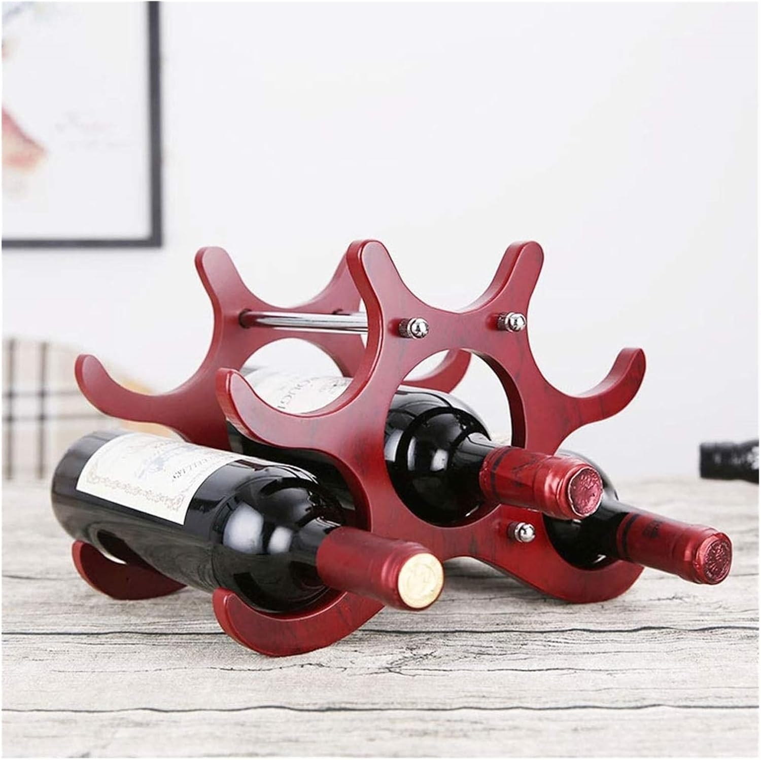 OXOAMP Functional space-saving wine rack 6 bottles