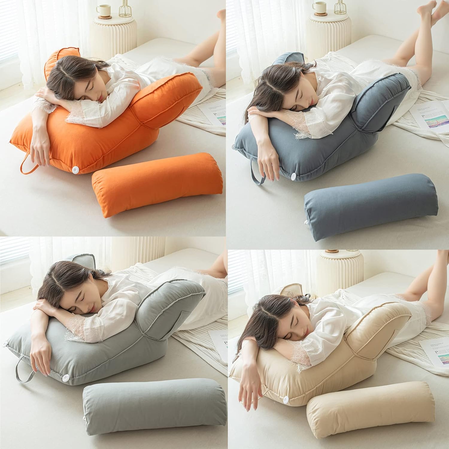 SARUEL Reading Pillow with Neck and Arm Support