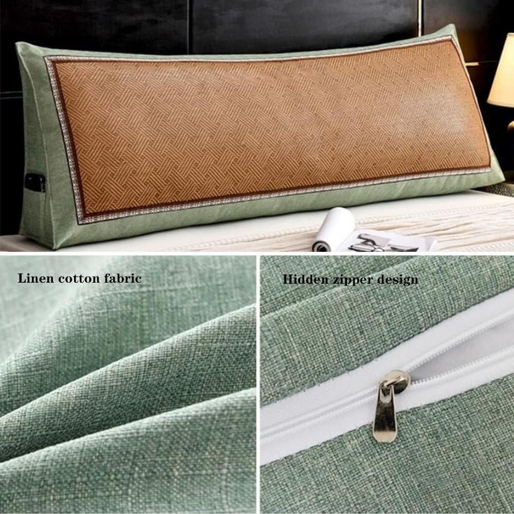 Triangle Headboard Pillow with Removable Cover and Back Support