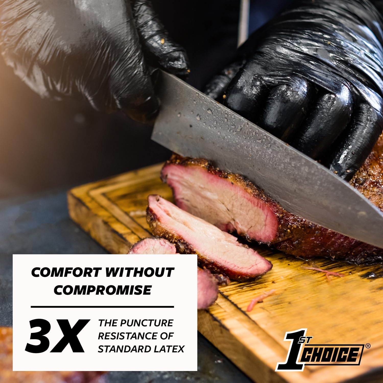 1st Choice Nitrile Gloves 5 Mil Black XL