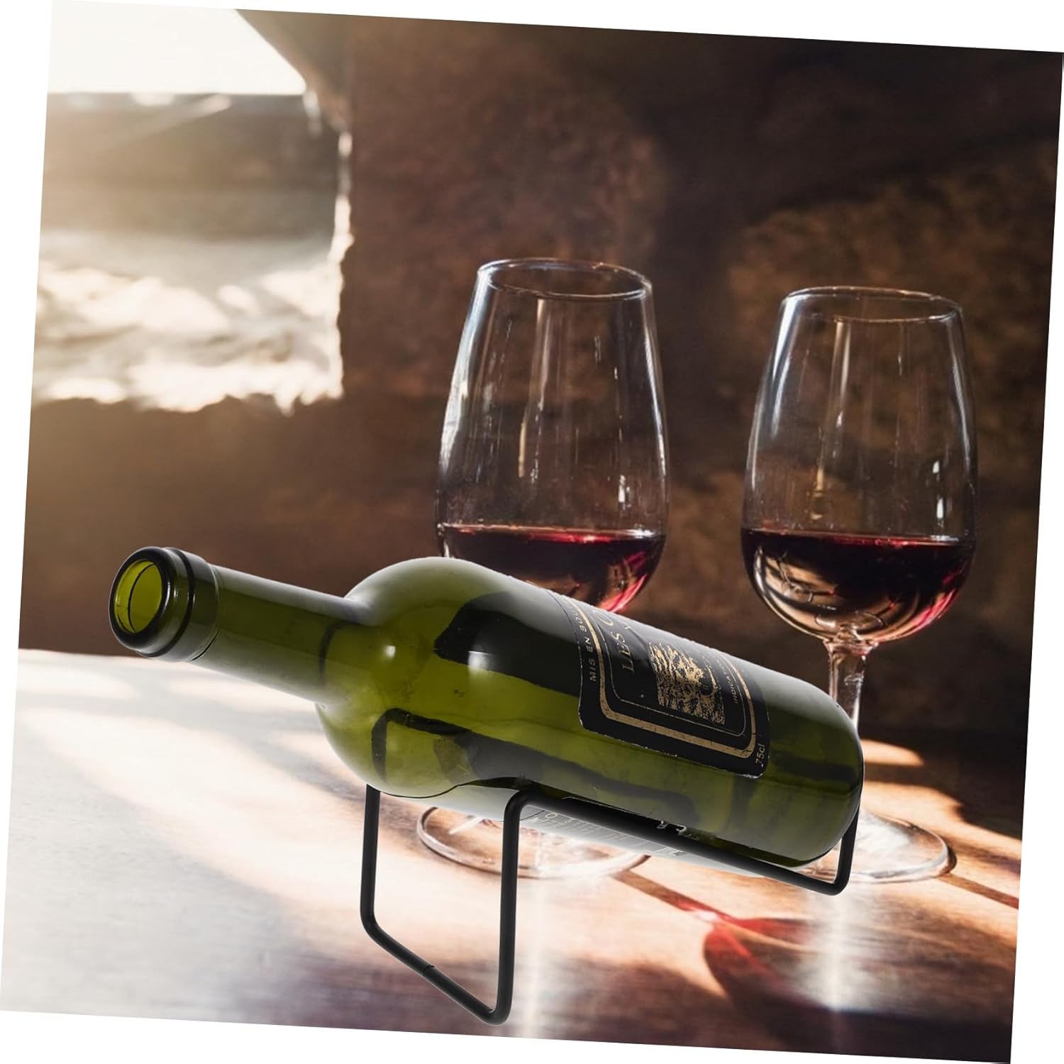 INOOMP 2PCS Metal Wine Rack for Countertop Storage and Display