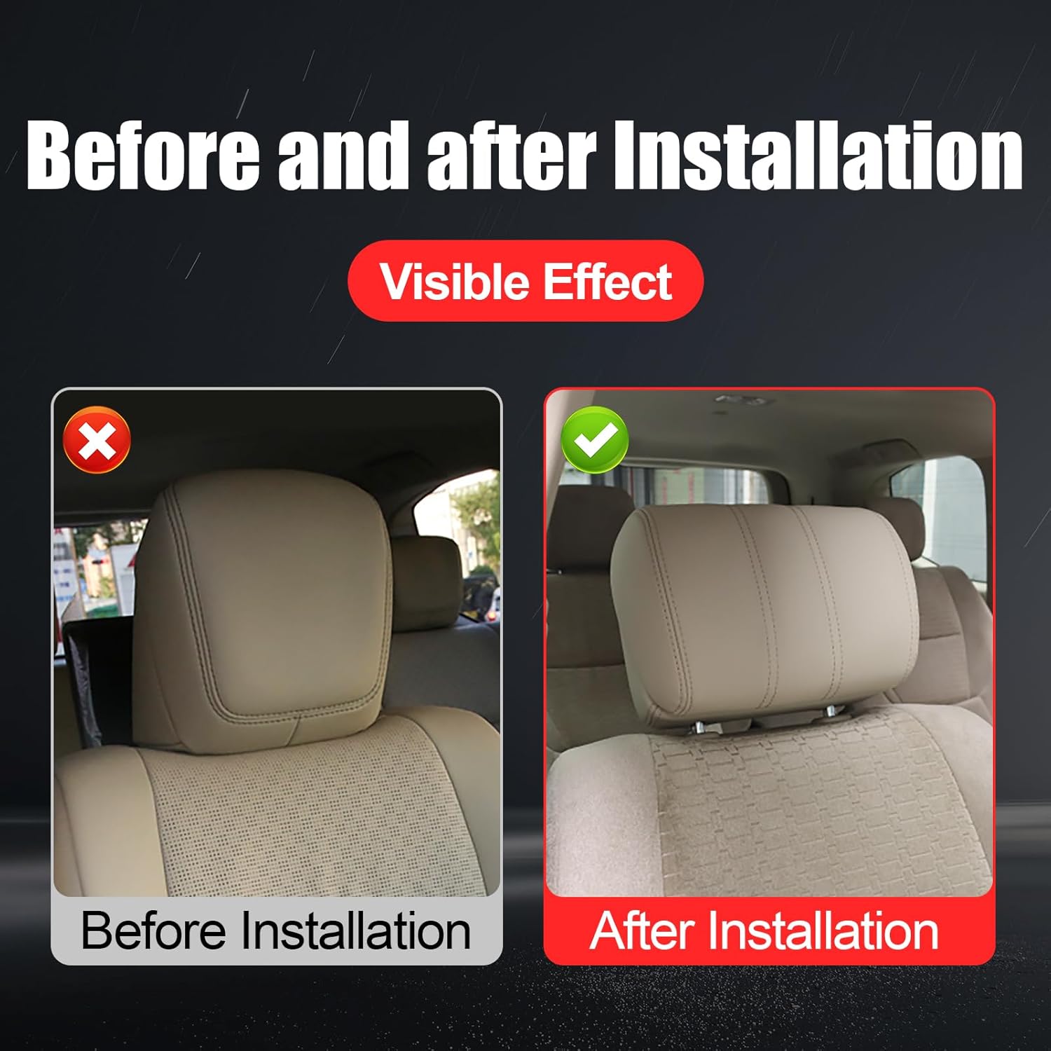 VimrOd Car Neck Pillow for Toyota Land Cruiser 300 LC300 2021-2023