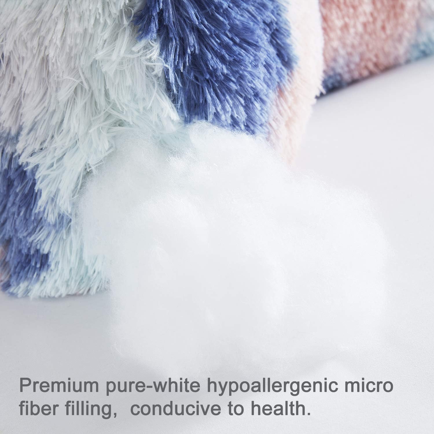 JL Jillche Fluffy Fur Reading Pillow for All Ages