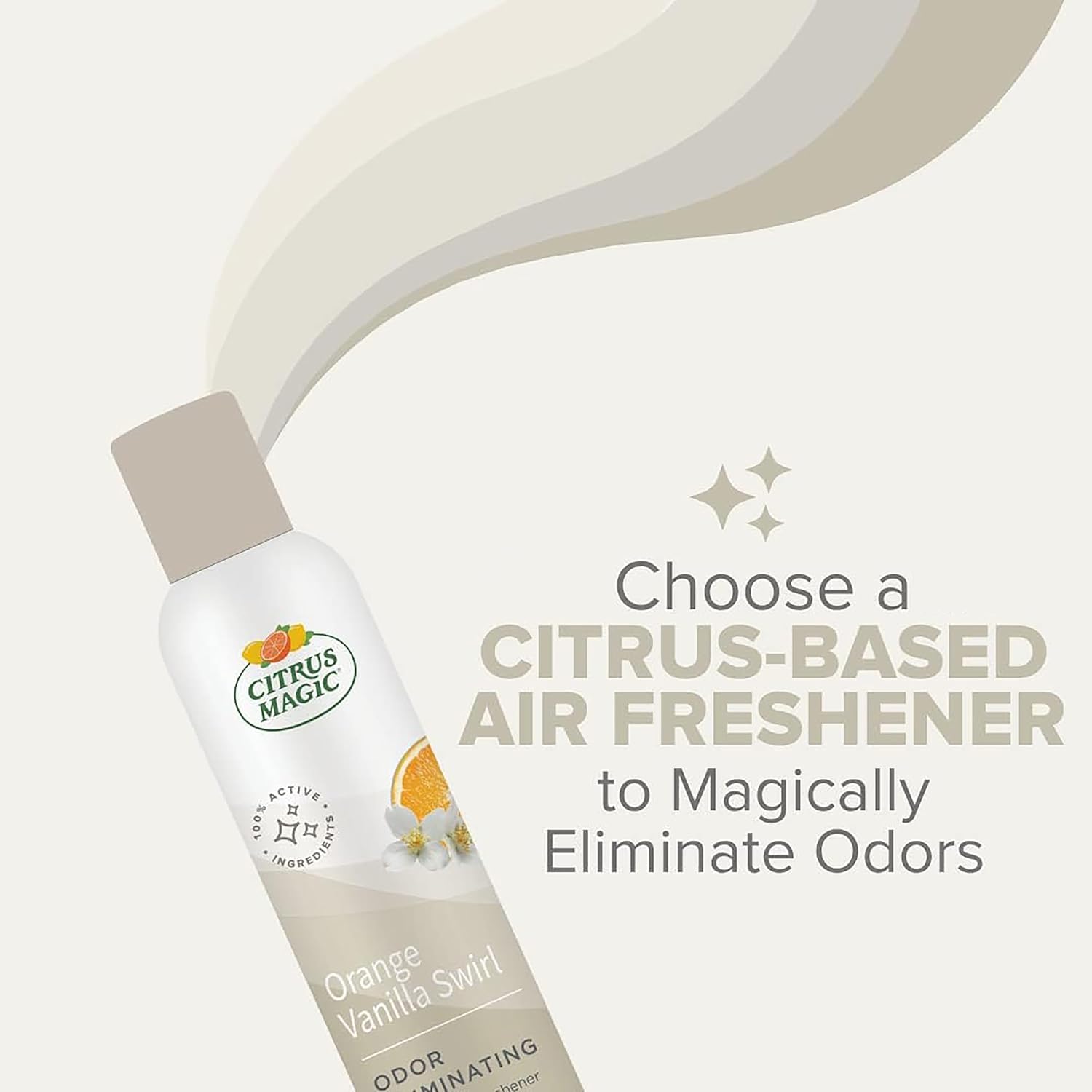 Citrus Magic Odor Eliminating Spray Orange-Vanilla 3-Ounce Pack of 3