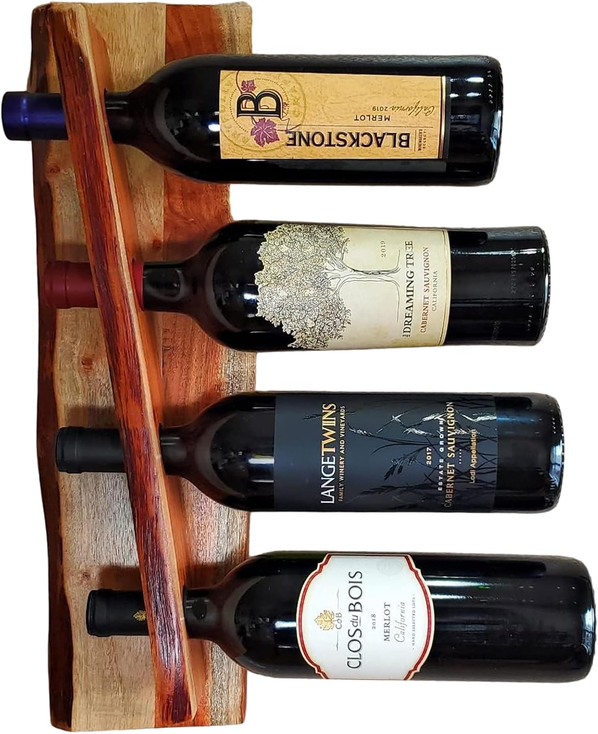 Featherlee Wall Mount Wine Rack for 4 Bottles