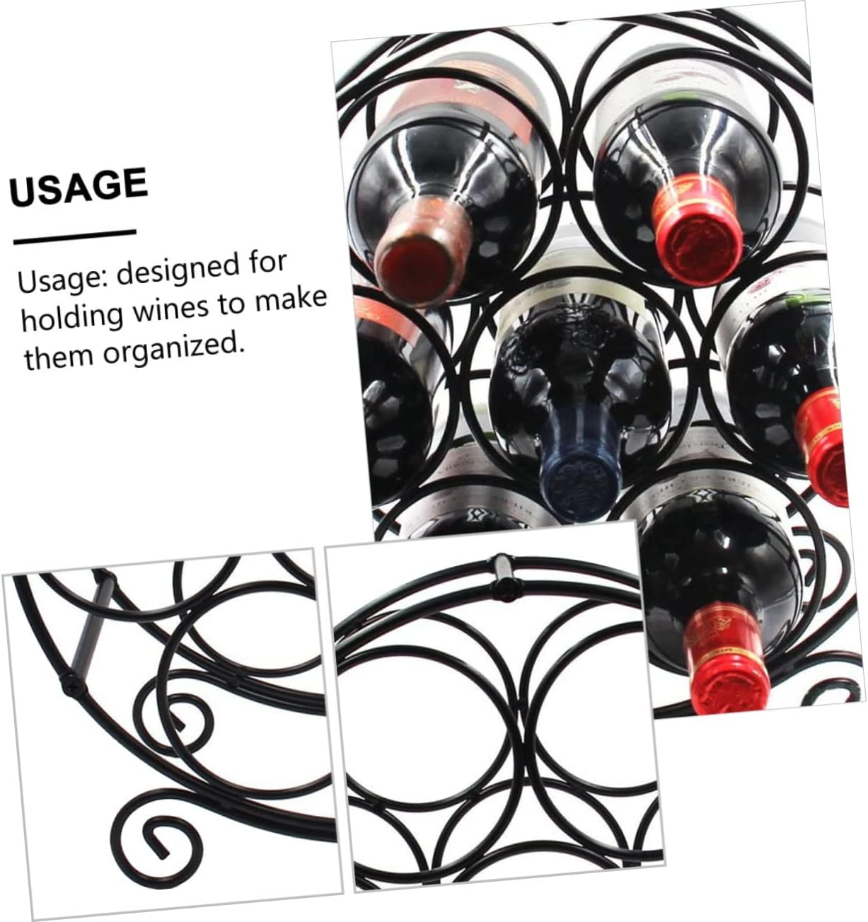 Cabilock Elegant Wine Rack for Home Decor
