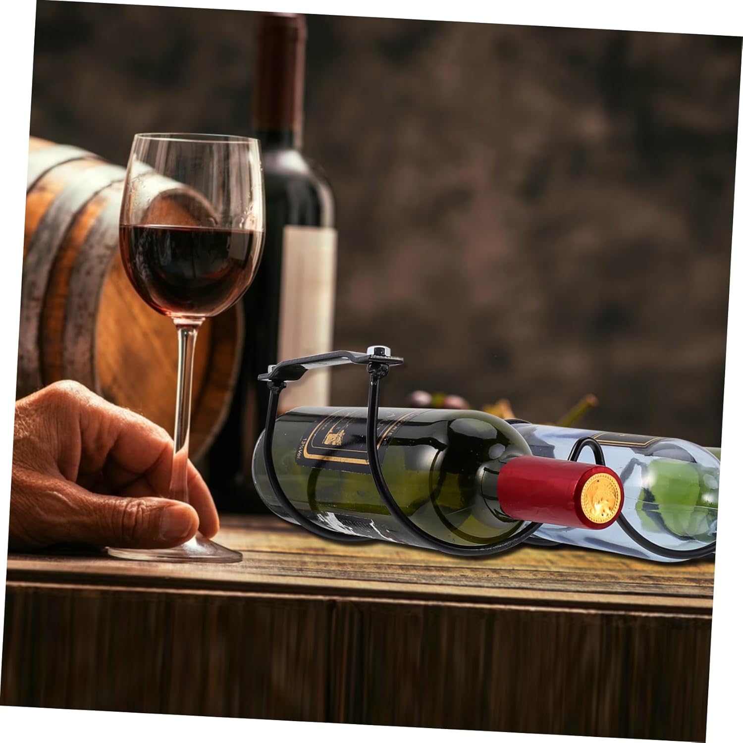Cabilock 2Pcs Wall-Mounted Wine Racks
