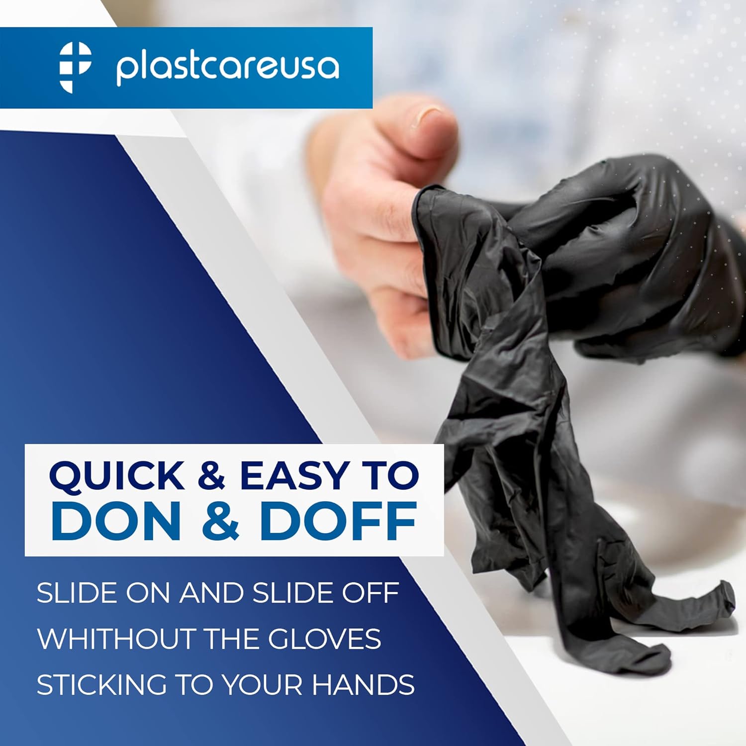 PlastCare USA 1000 Nitrile 35 Mil Exam Gloves Powder Latex Free