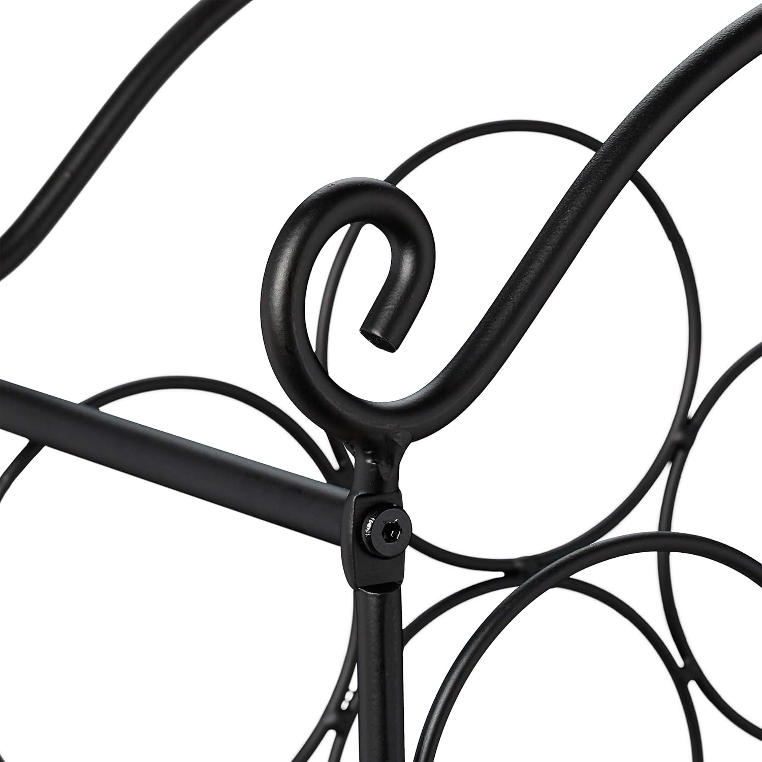Relaxdays Black Wine Rack for 21 Bottles