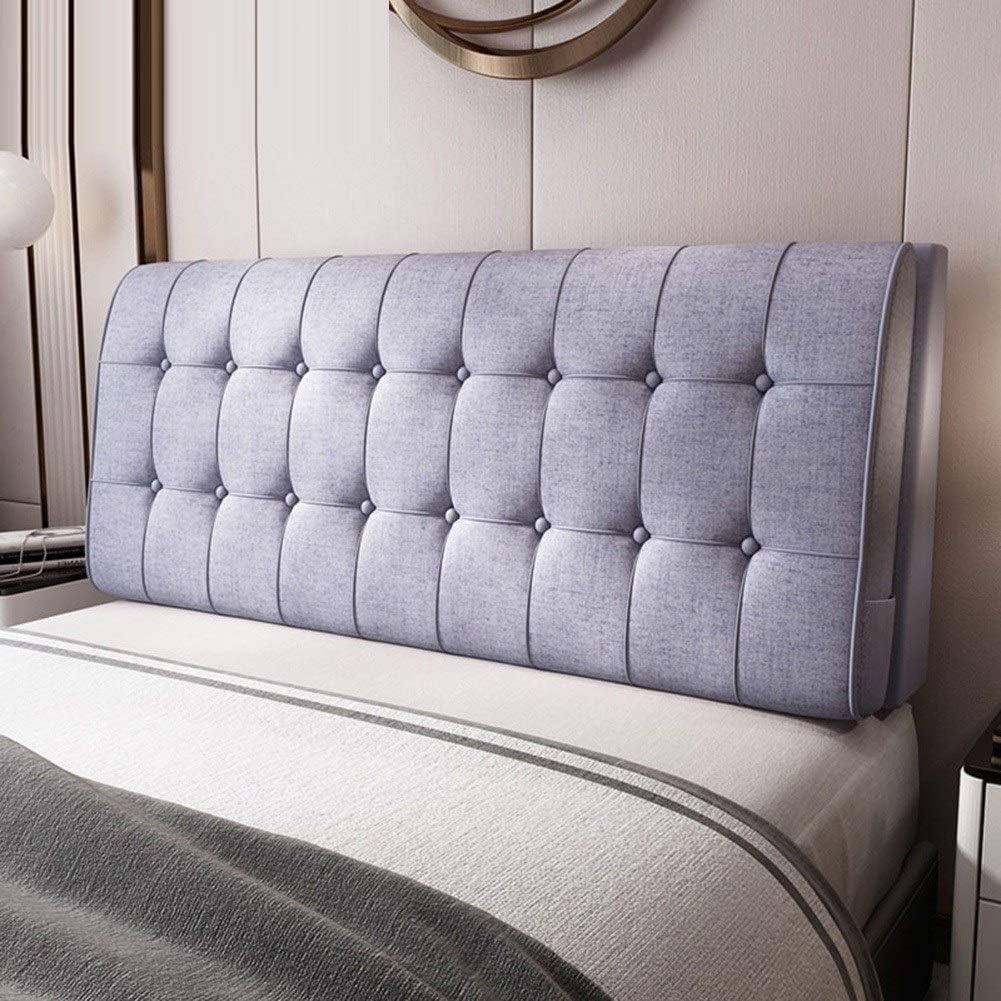 CHIAPERINI Reading Backrest Pillow Purple Upholstered 190x60cm Headboard Cushion for Bedroom