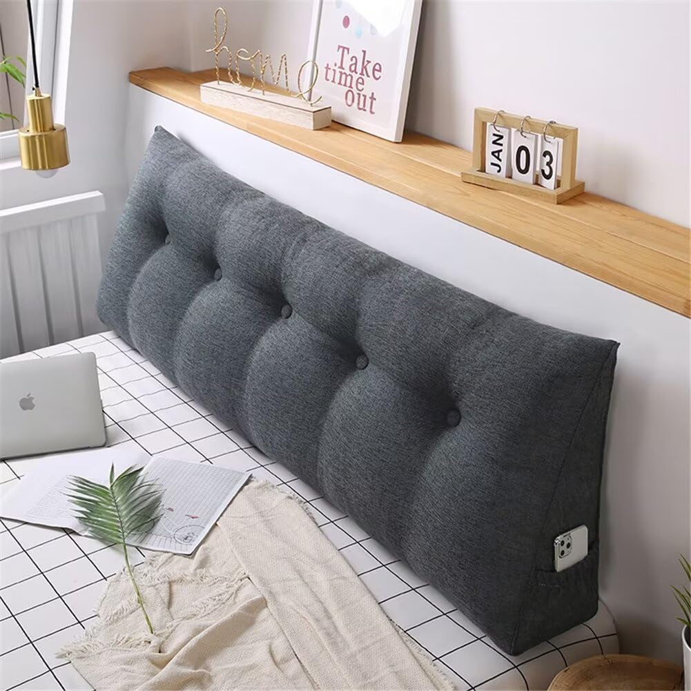 VClife Wedge Headboard Pillow Dark Grey