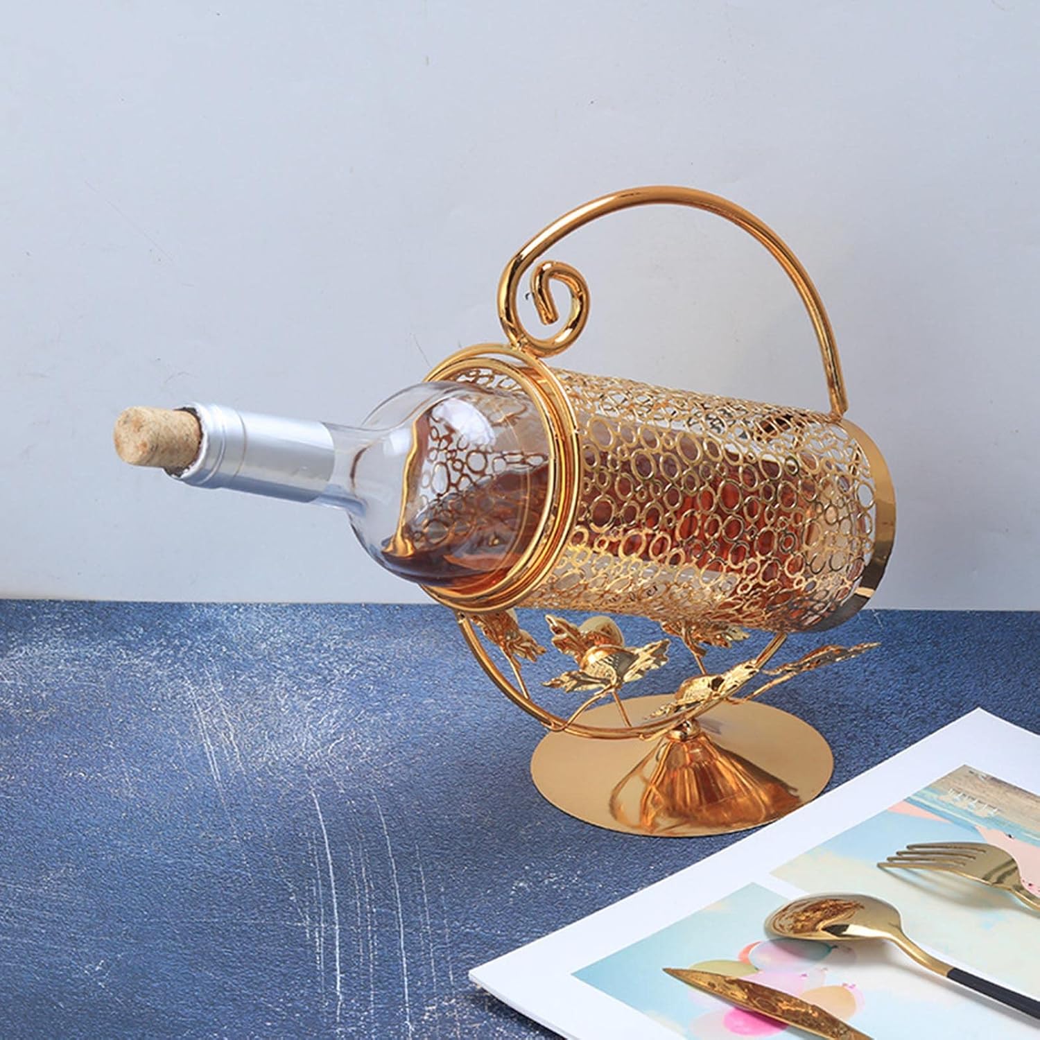 JUSHZ Wall-Mounted Wine Rack Holder