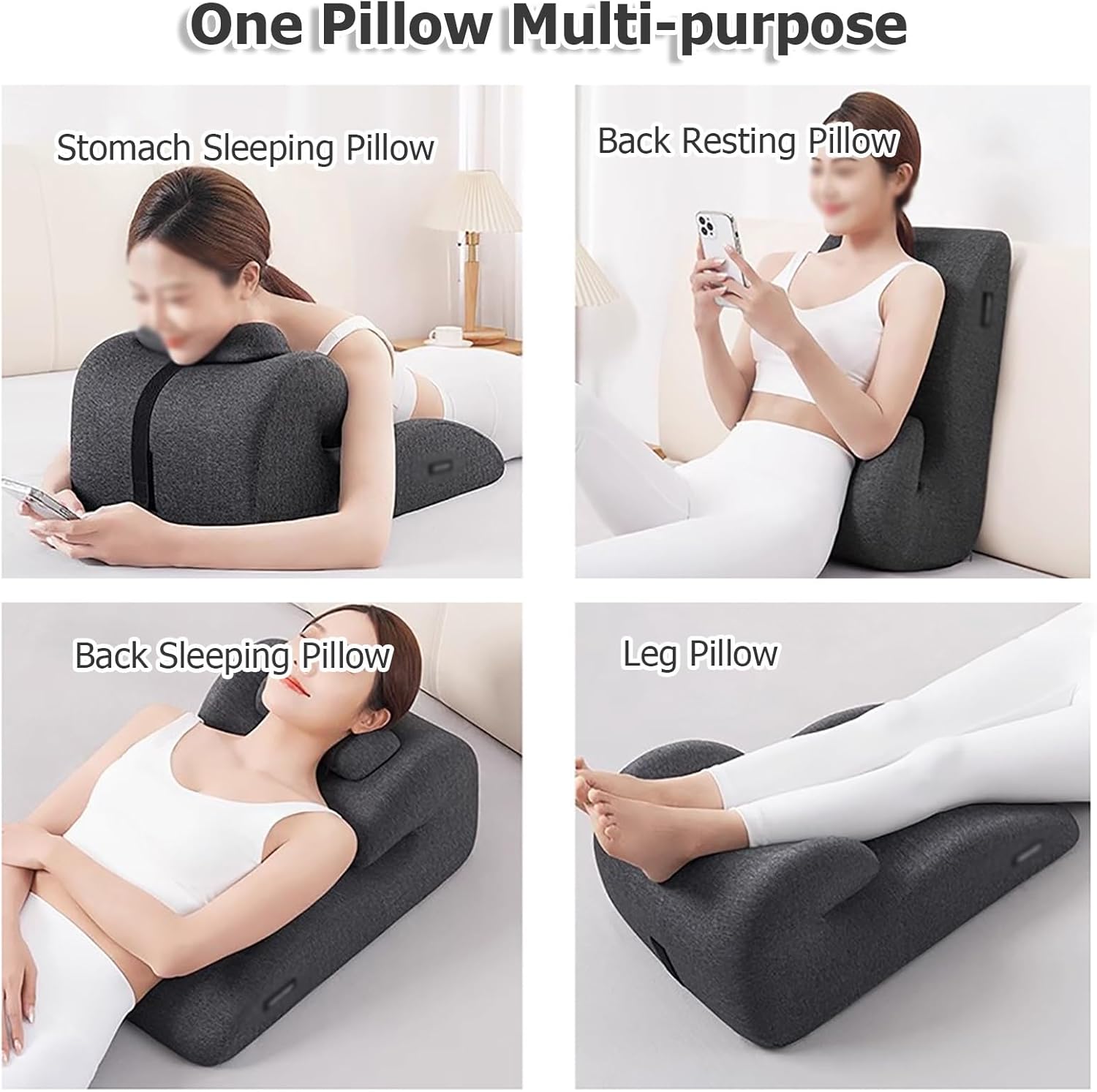 JYHHCYS Memory Foam Prone Pillow for Reading and Phone Use