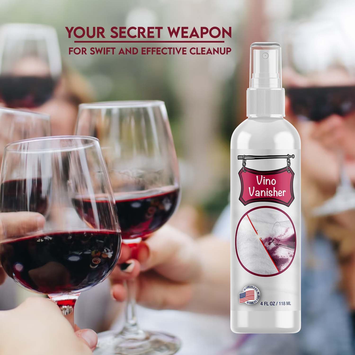 Vino Vanisher Wine Stain Remover 4oz