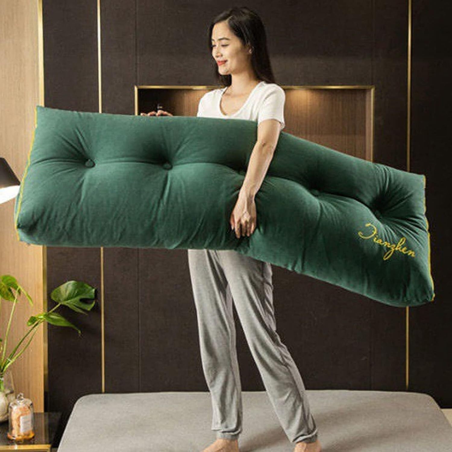 Ergonomic Reading Pillow with Back Support for Bed and Sofa