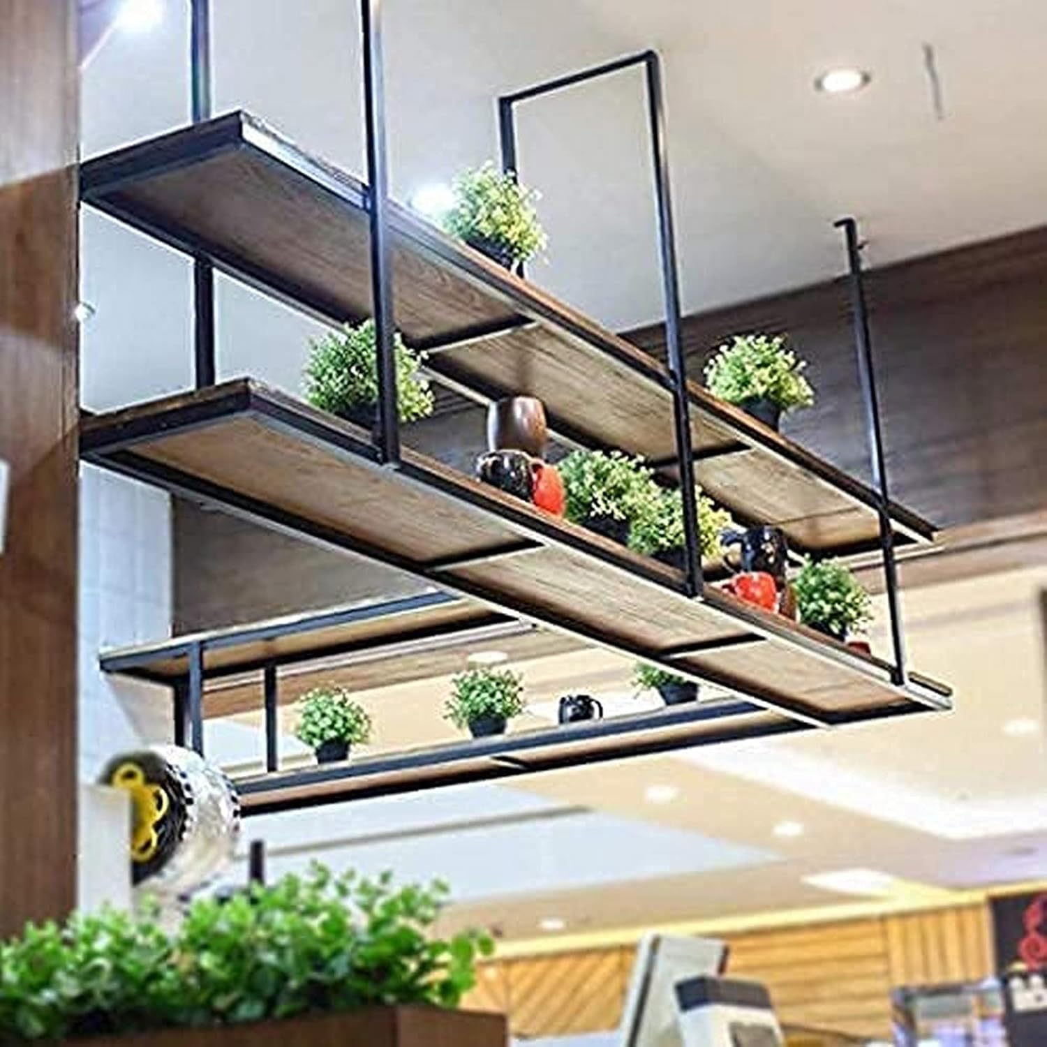 Wooden Wine Rack Wall Mount 140X30Cm