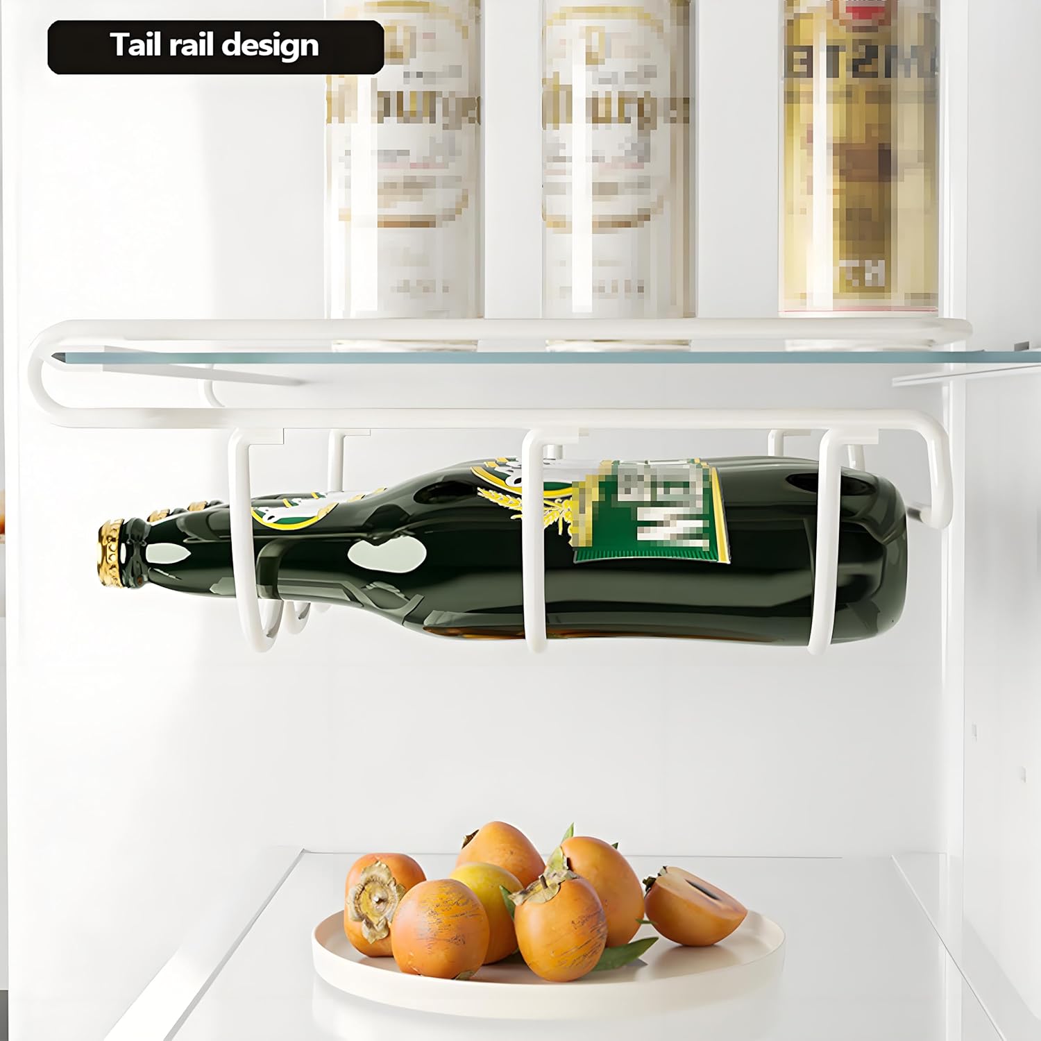 Space-Saving Iron Wine Rack for Kitchen Storage
