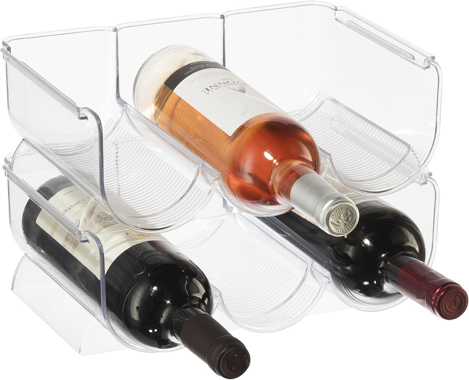 Oggi 6-Bottle Wine Rack Stackable Secure 2 Pack