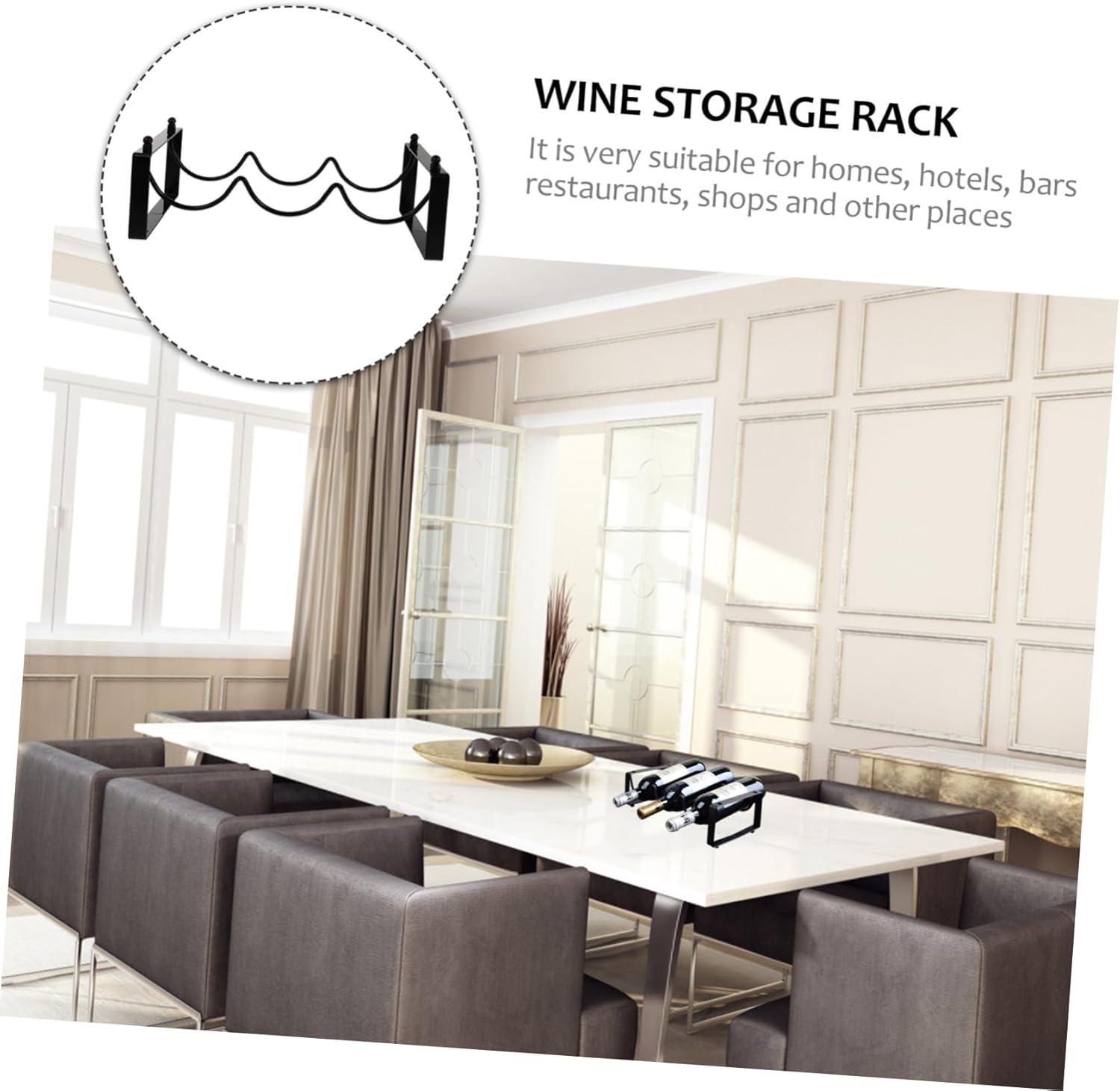 Cabilock 1pc Modern Wall Mount Wine Rack