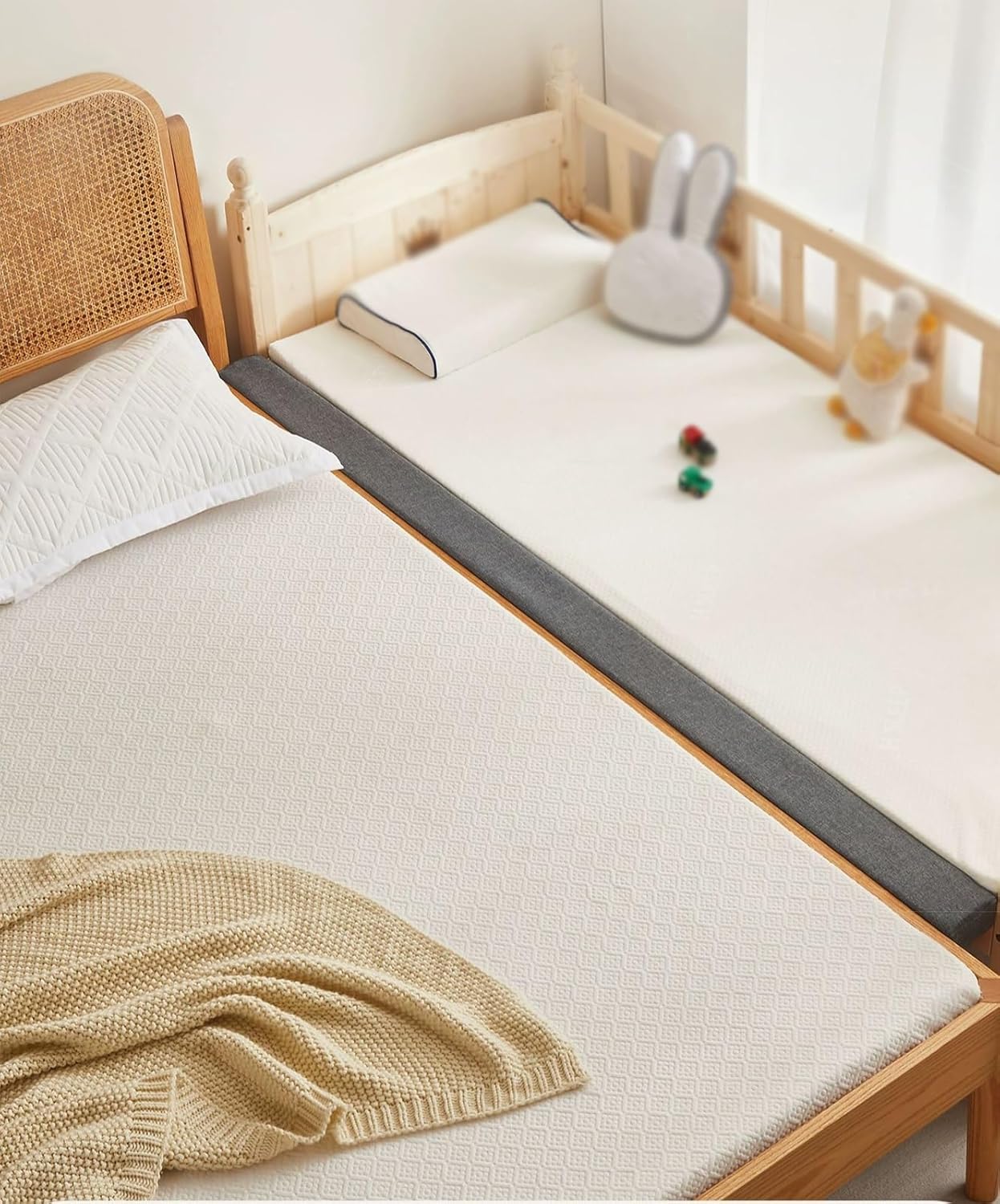 79 Inch Mattress Extender with Thick Pillow Stopper