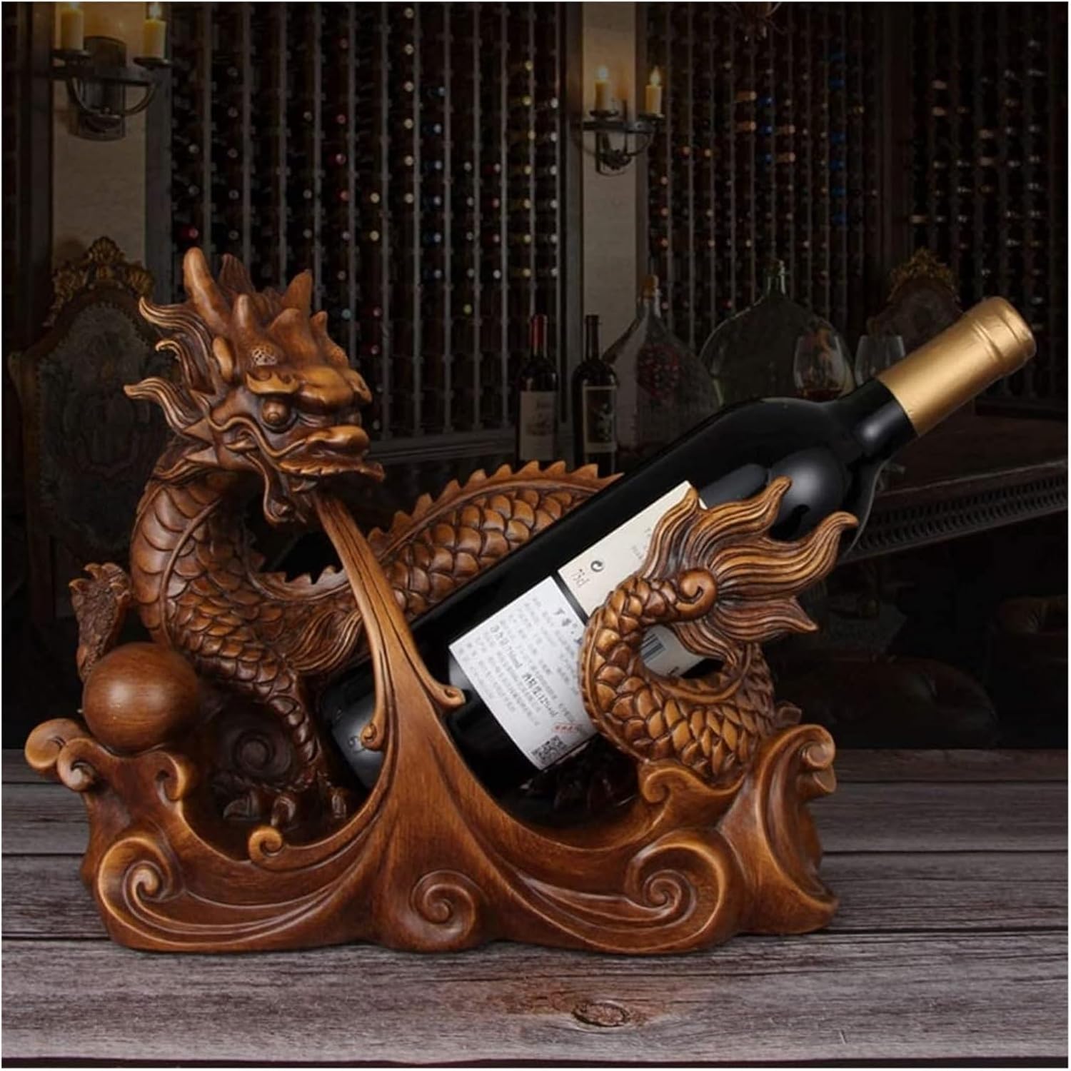 OXOAMP Freestanding Wine Rack with Chinese Style Design