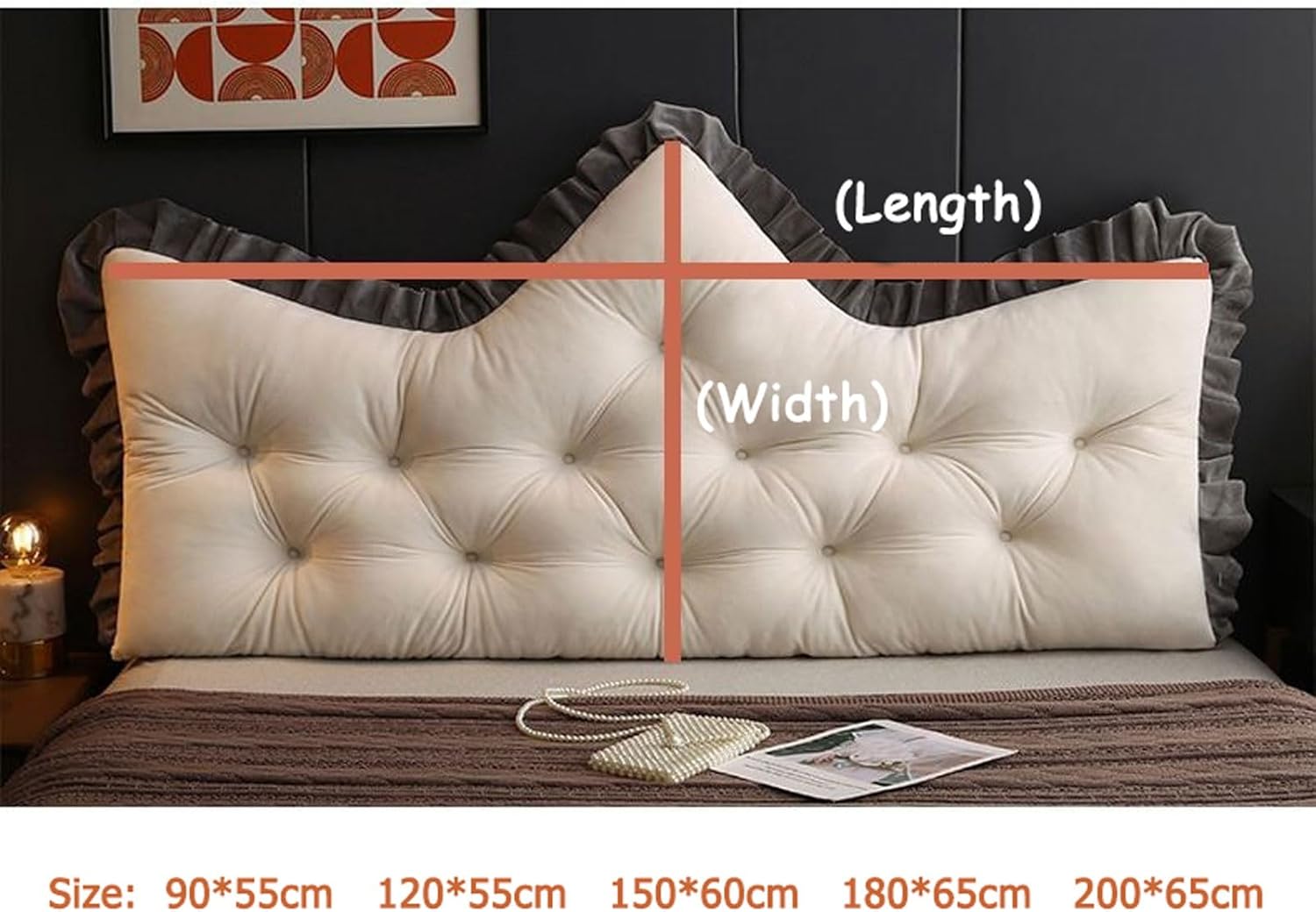 GROWTHLIN Back Cushion Reading Pillow for Bed and Sofa