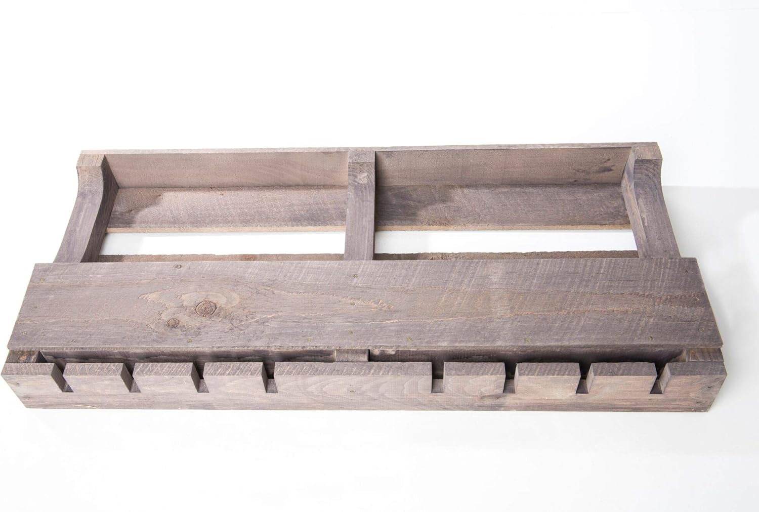 American WineKraft Rustic Wood Wine Rack 10 Bottle Capacity