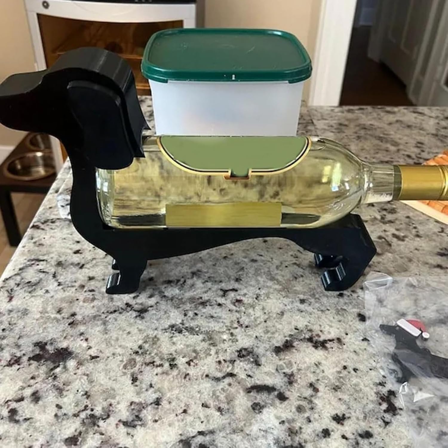 Dachshund Wine Bottle Holder Bar Decor Stand
