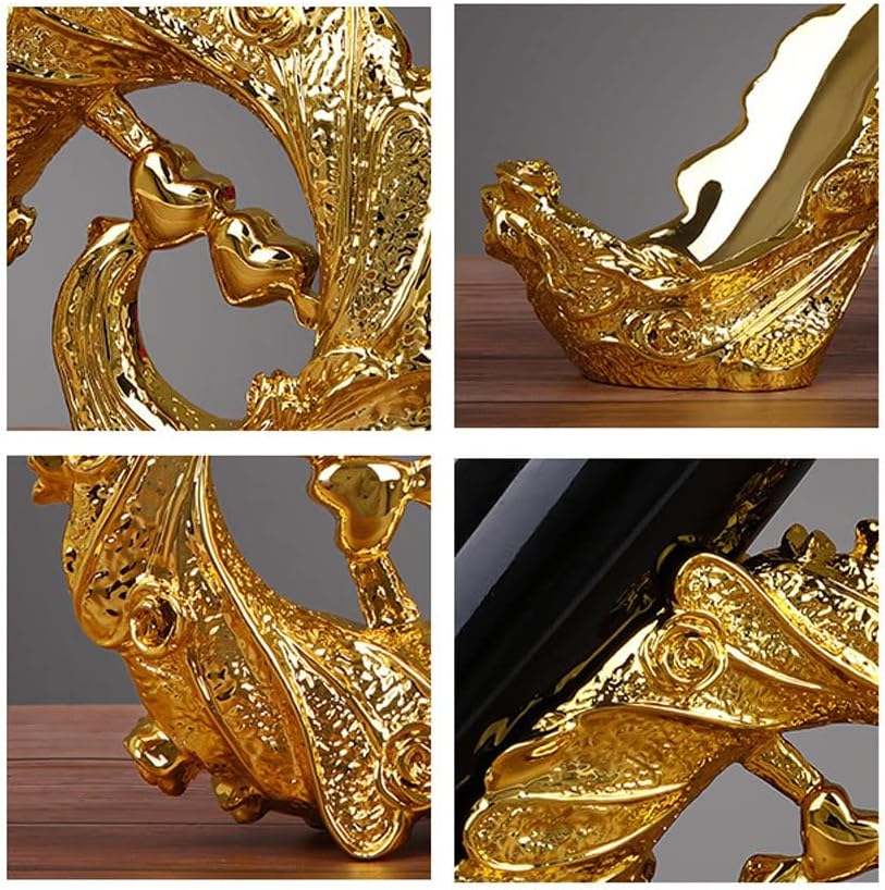 BIOMICE Gold Peacock Resin Wine Rack