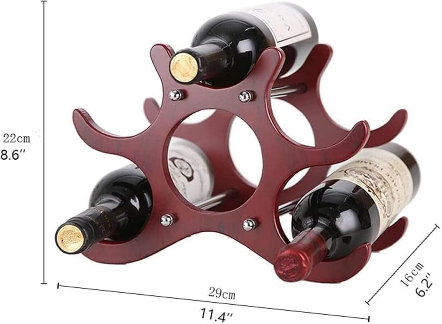 OXOAMP Functional space-saving wine rack 6 bottles