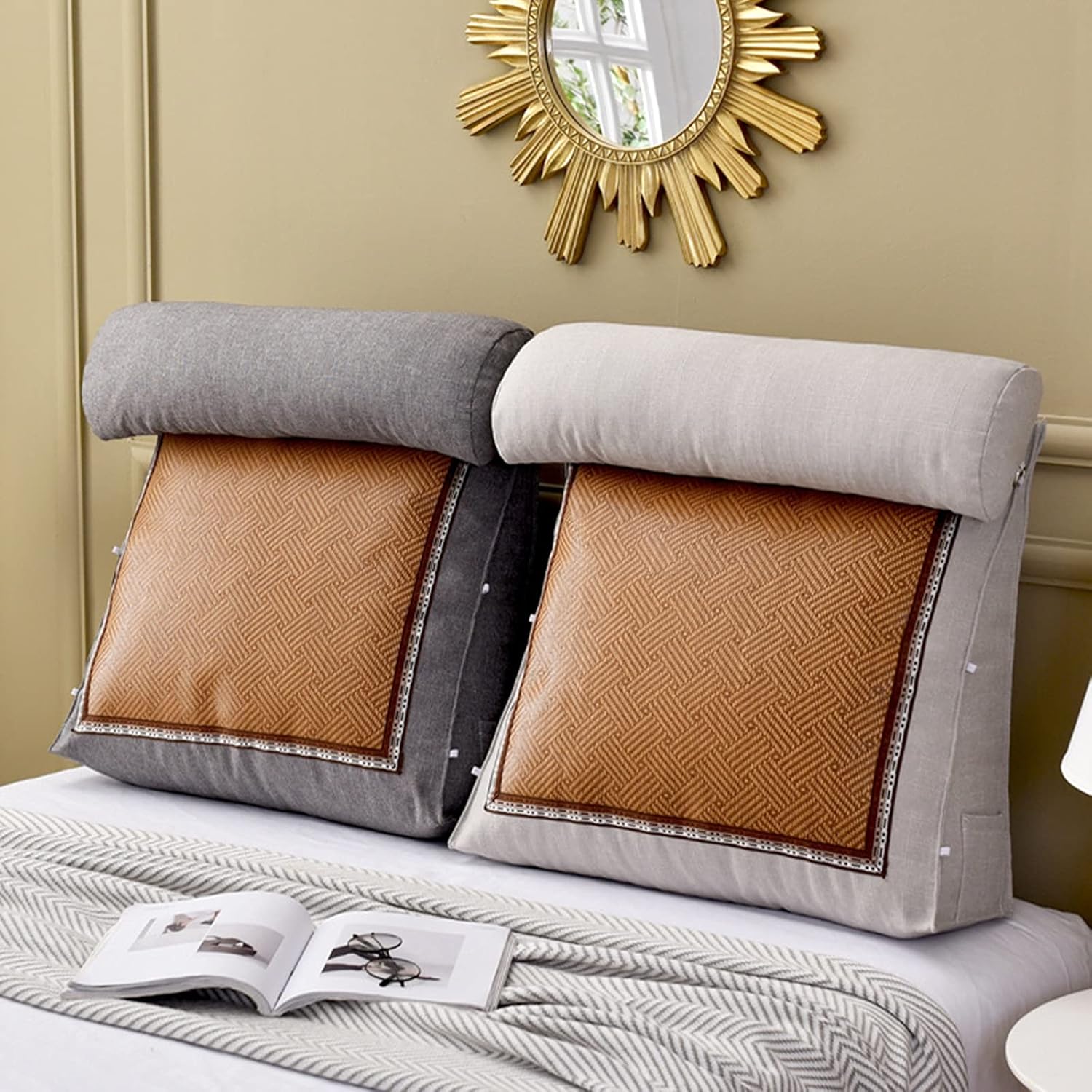 Cool Summer Pillow Sofa Wedge Cushion with Round Design