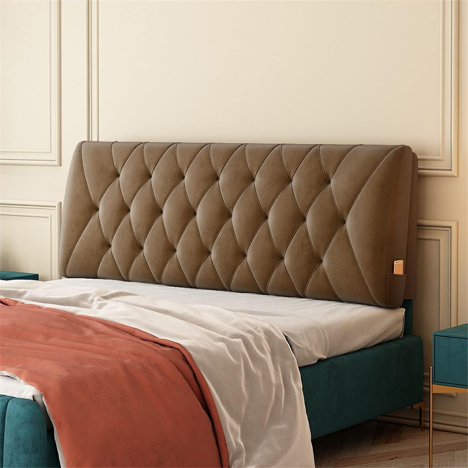King Size Headboard Cushion with Removable Cover 1
