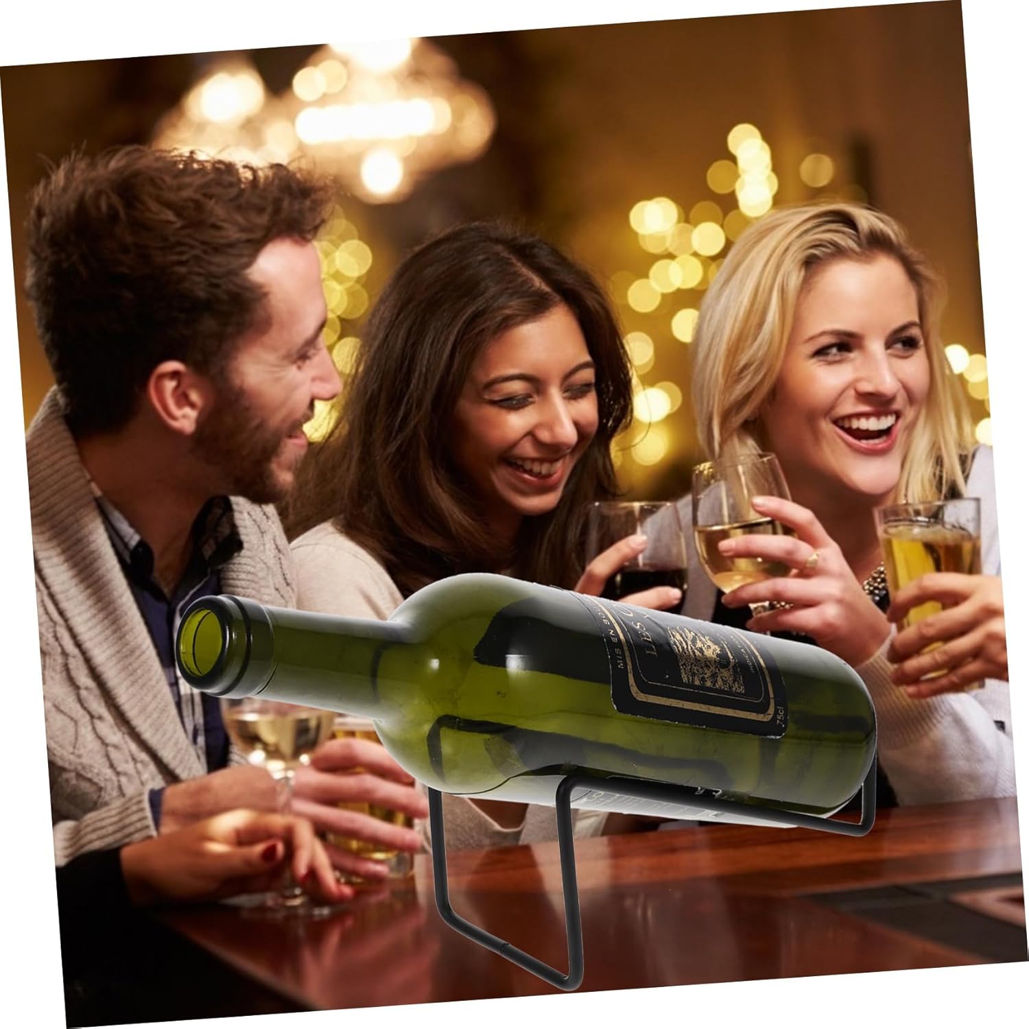 Ipetboom 2PCS Metal Wine Rack for Countertop and Bar
