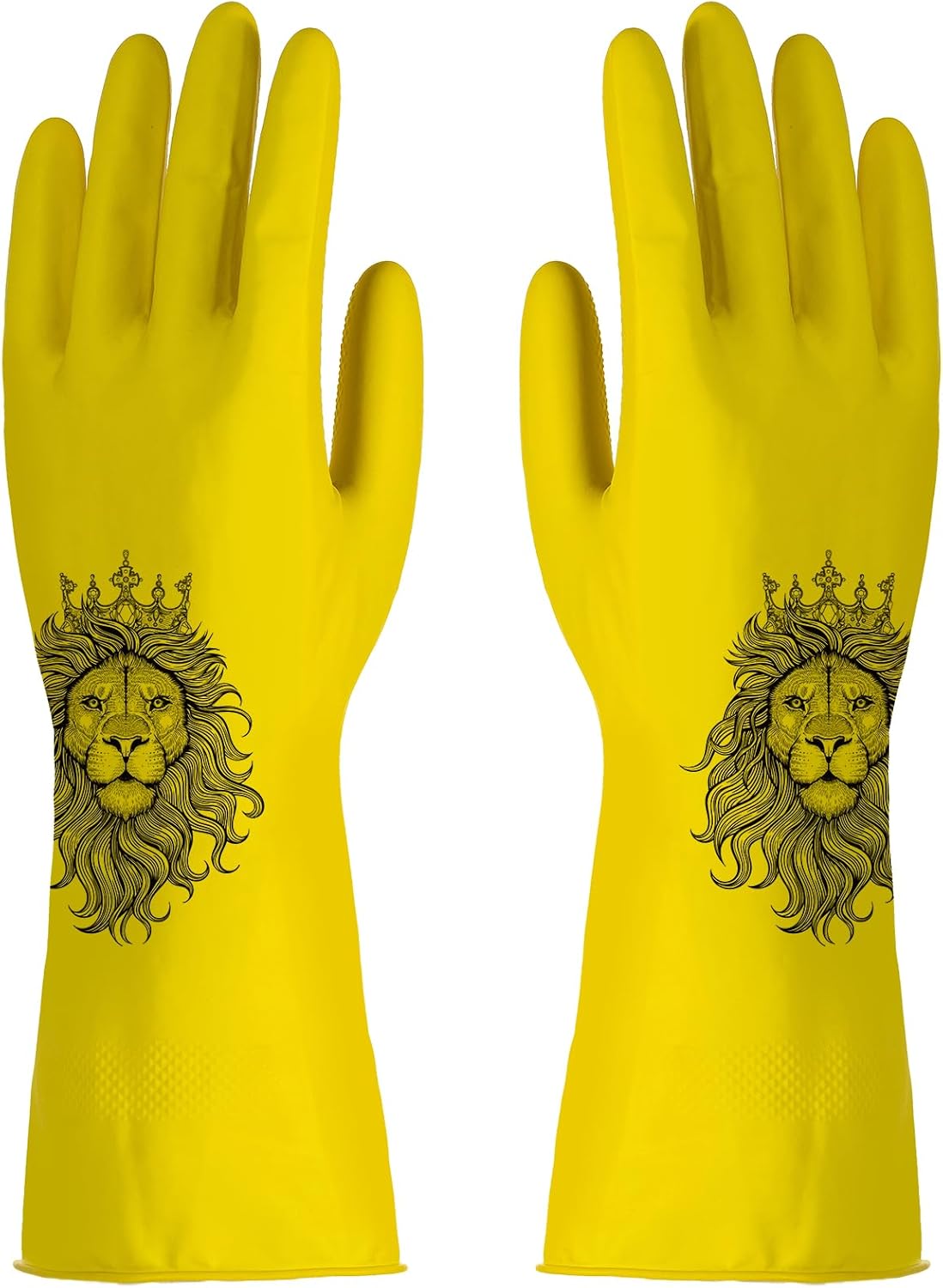 ROYIPAI 4 Pairs Rubber Cleaning Gloves with Cute Patterns