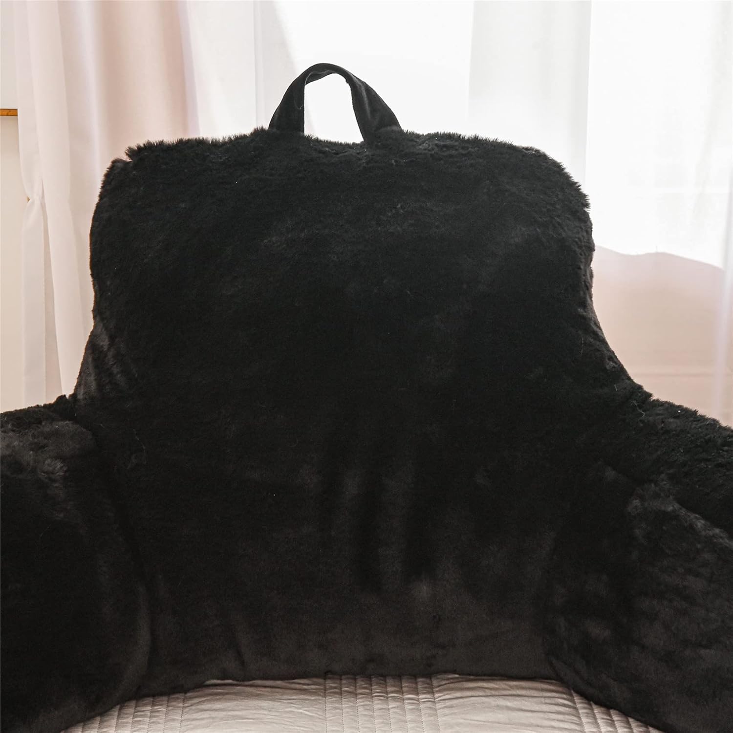 Meeting Story Reading Pillow with Rabbit Fur and Arms