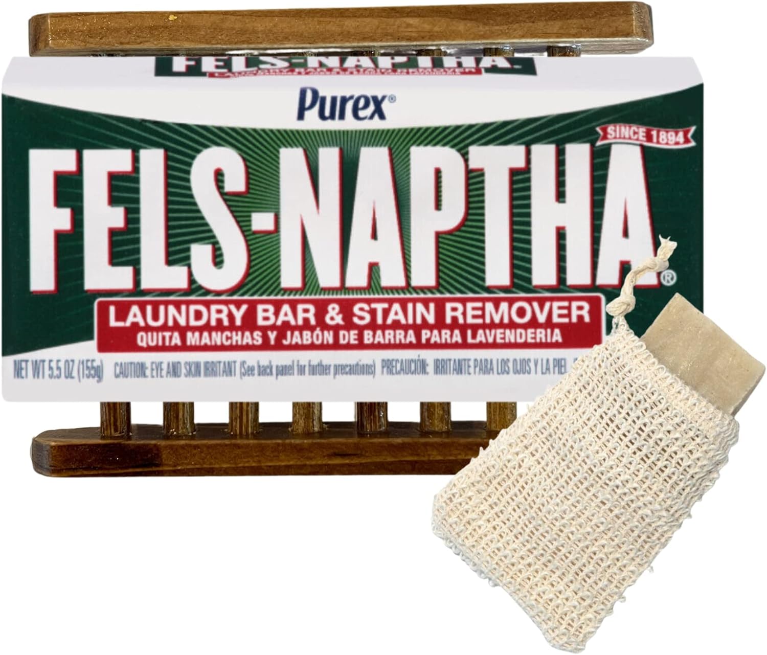 Fels-Naptha Laundry Bar Soap and Stain Remover Bundle