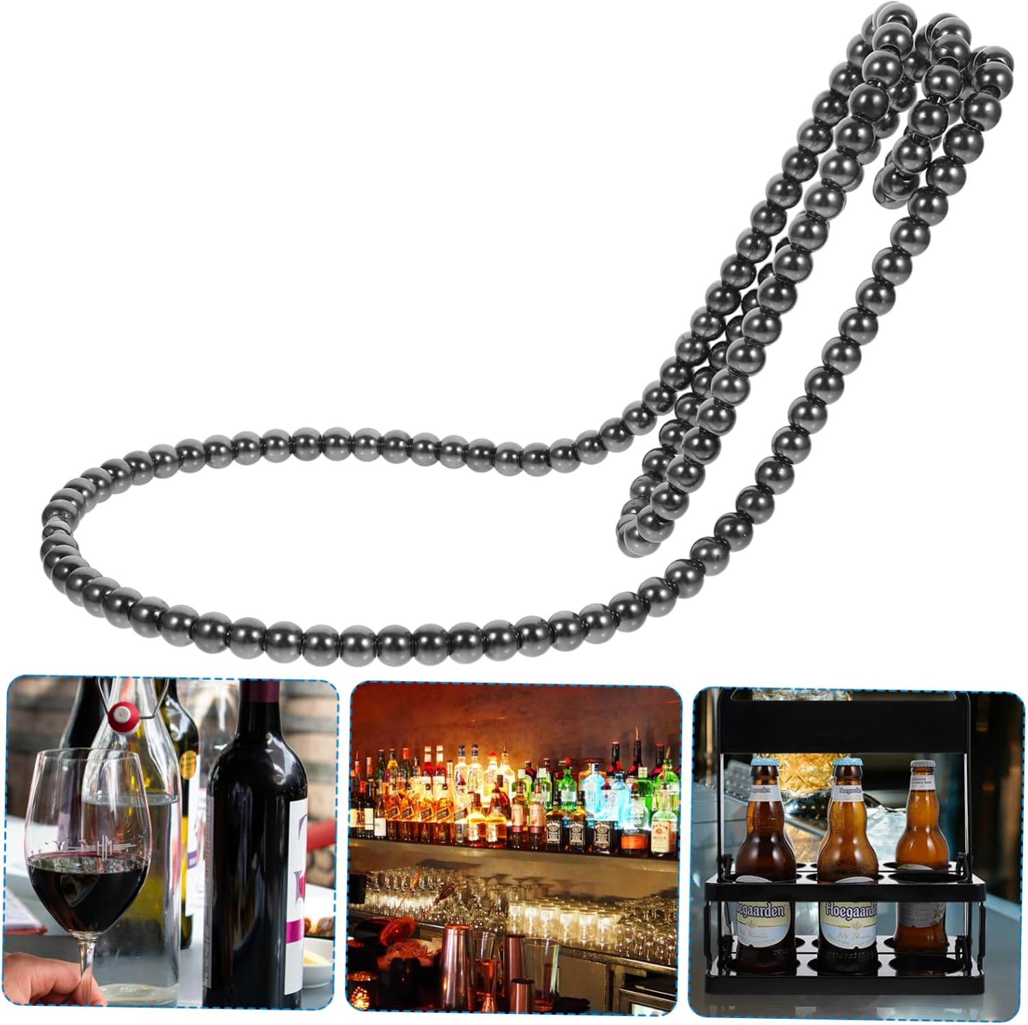 Creative Black Pearl Wine Rack Stand for Home Decor