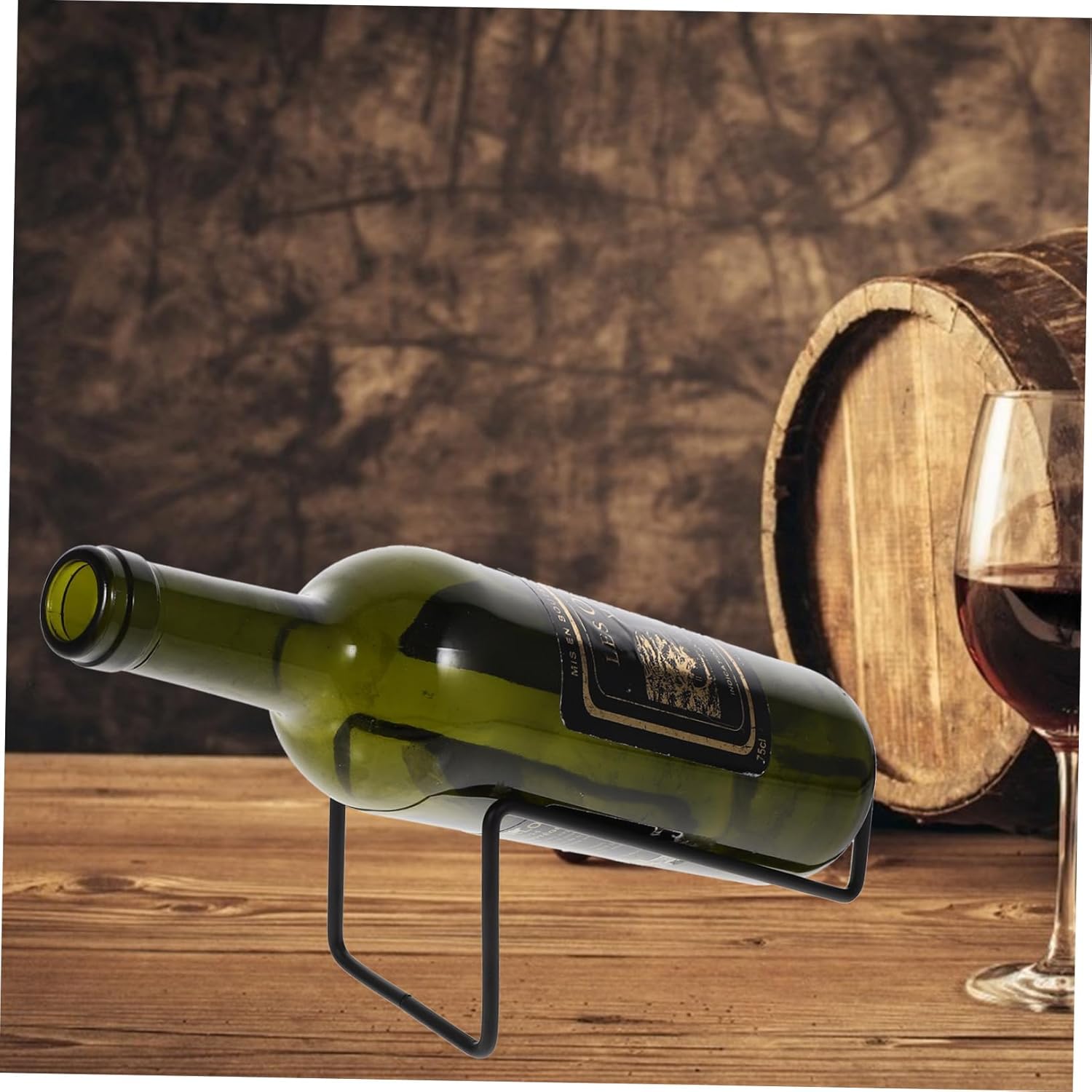 Luxshiny 2PCS Metal Wine Rack for Home Kitchen Display Storage